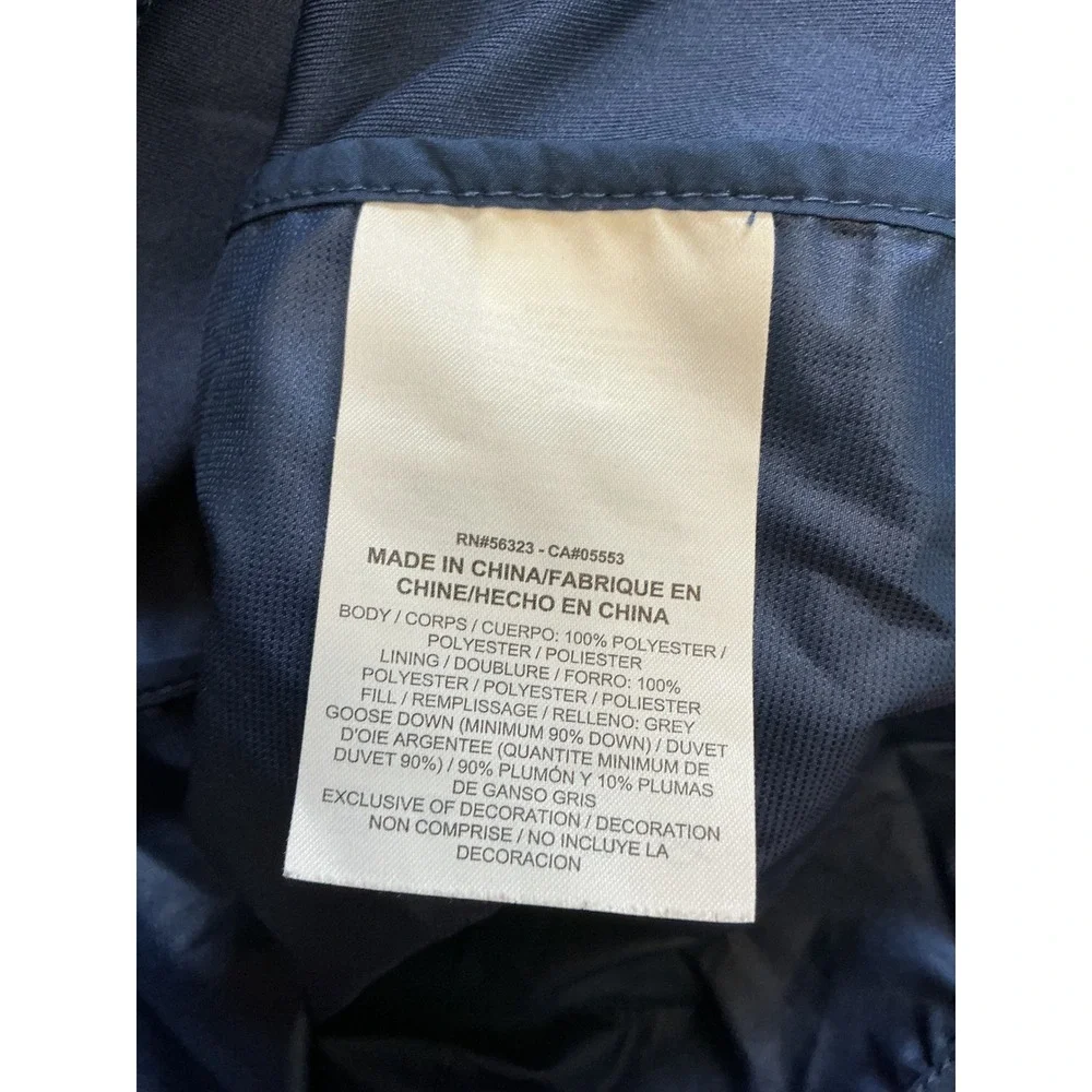 Nike Aeroloft Running Vest Womens Medium Navy Blue Quilted Down Puffer 800497